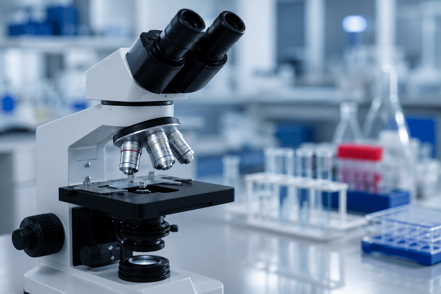 Scientific laboratory microscope and testing equipment